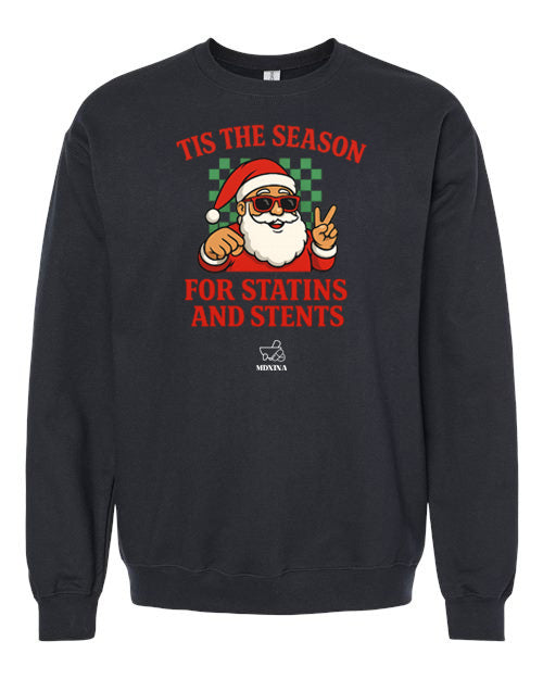 TIS THE SEASON BLACK CREWNECK