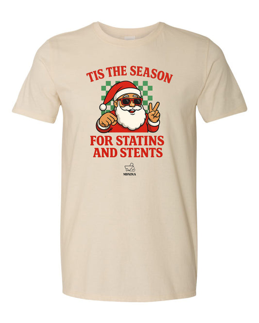 TIS THE SEASON TSHIRT- TAN